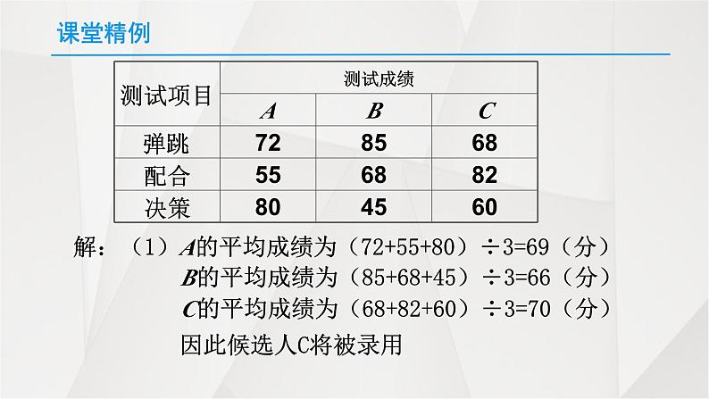 《算术平均数与加权平均数》PPT课件2-八年级上册数学北师大版04