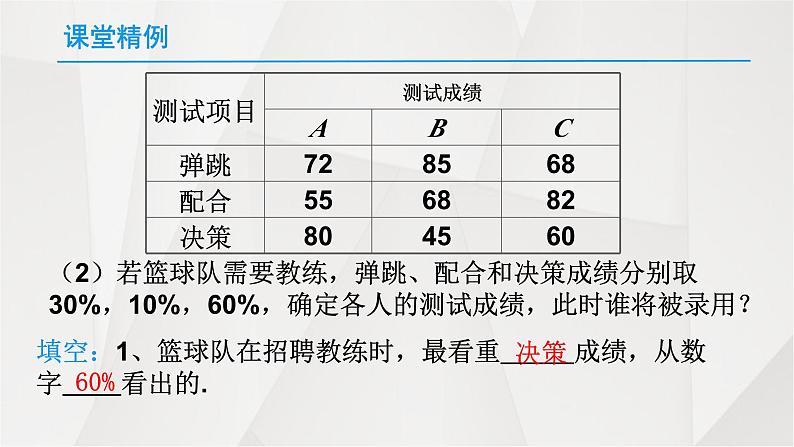 《算术平均数与加权平均数》PPT课件2-八年级上册数学北师大版05