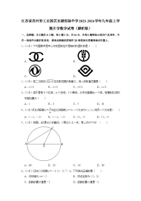 江苏省苏州市工业园区东湖实验中学2023-2024学年九年级上学期开学数学试卷（含答案）