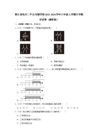 浙江省杭州二中白马湖学校2023-2024学年八年级上学期开学数学试卷（含答案）