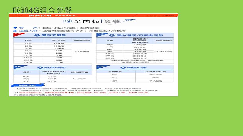 《哪一款手机资费套餐更合适》PPT课件2-八年级上册数学北师大版06