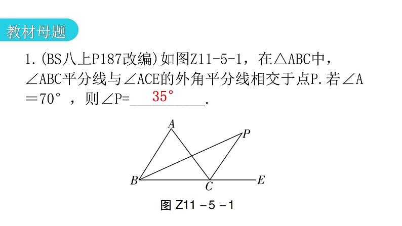 人教版八年级数学上册第十一章三角形专题五课标新导向教学课件03