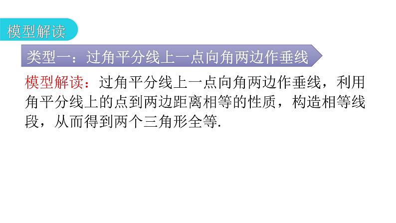 人教版八年级数学上册第十二章全等三角形专题五模型拓展——角平分线模型教学课件第3页