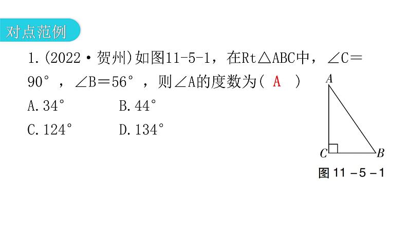 人教版八年级数学上册第十一章三角形第5课时三角形的内角和(二)教学课件04