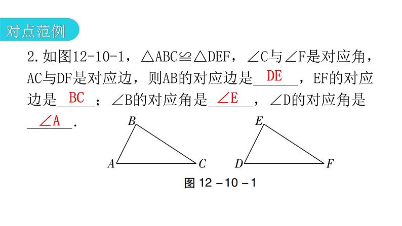 人教版八年级数学上册第十二章全等三角形第10课时全等三角形教学课件06