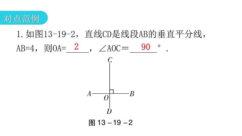 人教版八年级数学上册第十三章轴对称第19课时线段的垂直平分线的性质(一)教学课件04