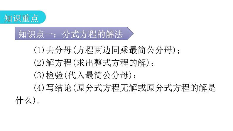 人教版八年级数学上册第十五章分式第51课时分式方程(二)教学课件第3页