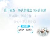人教版八年级数学上册第十四章整式的乘法与因式分解第40课时因式分解(二)——公式法(平方差公式)教学课件