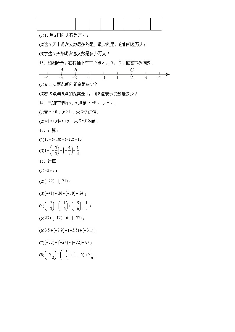 专题01-8有理数的加减混合运算提升版第2页