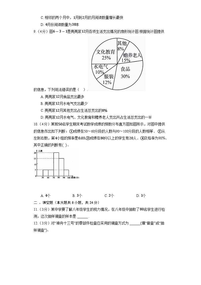 北师大版数学七年级上册《第6章 数据的收集与整理》单元检测3第3页