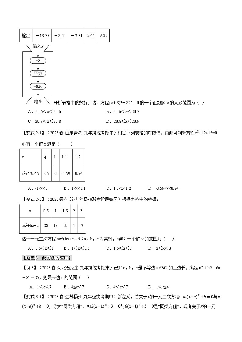 专题21.9 一元二次方程章末十大题型总结（培优篇）-2023-2024学年九年级数学上册举一反三系列（人教版）02