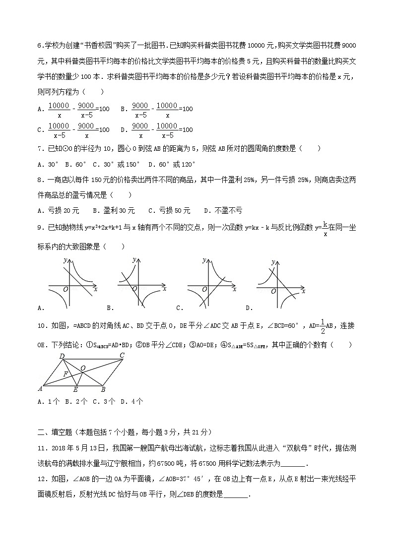 2018年内蒙古通辽市中考数学试卷-(解析版)02