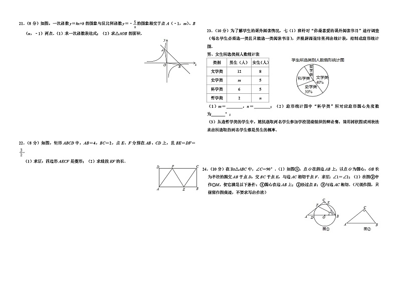 2019年江苏省宿迁市中考数学试卷－（11年中考）02