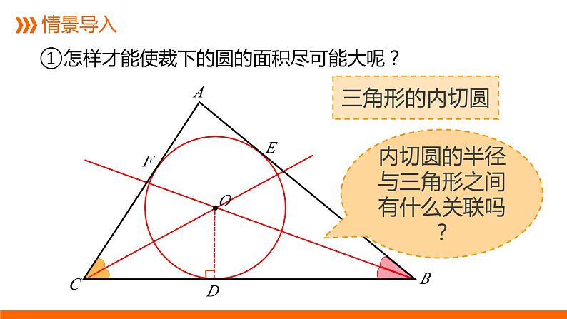 九年级数学第24章圆内切圆的应用课件PPT03