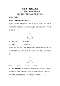 初中数学2.3 等腰三角形的性质定理课时训练