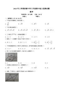 湖南省长沙市长沙县泉塘中学2022-2023学年八年级下学期期中数学试题（含答案）