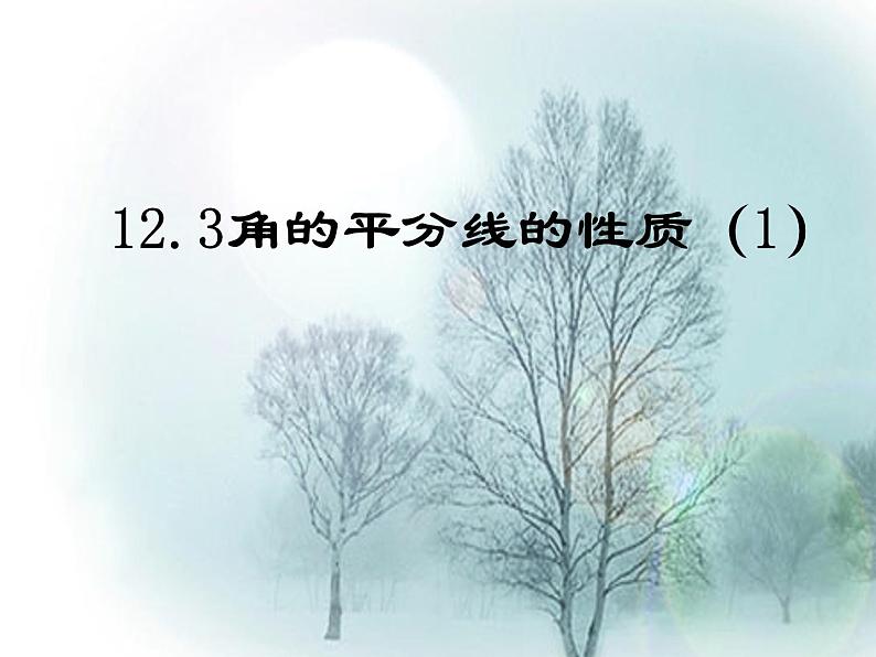 《角的平分线的性质》PPT课件1-八年级上册数学人教版01