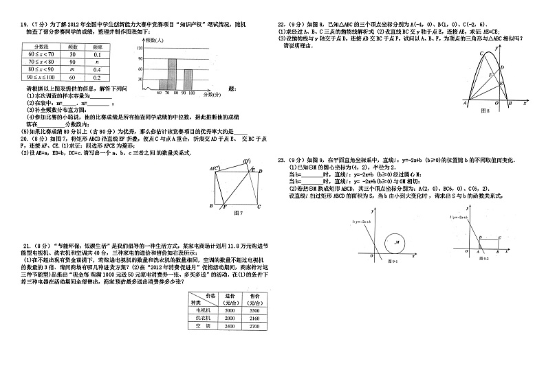 2012年深圳市中考数学试卷及答案02
