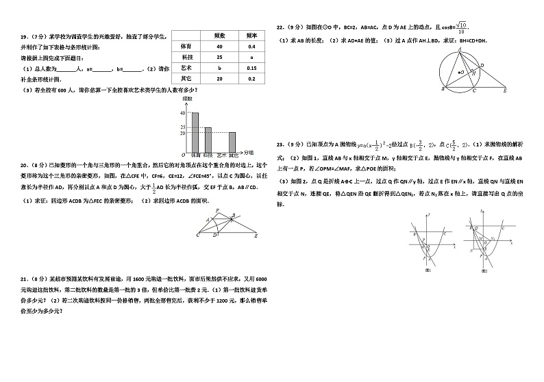 2018年深圳市中考数学试卷及答案02