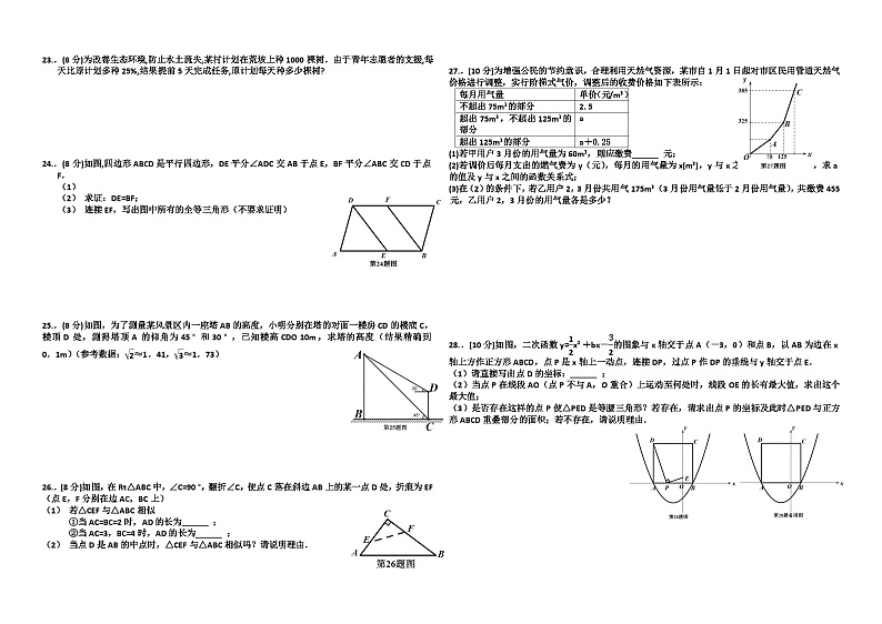 2013年江苏省徐州市中考数学试卷附答案（微信支付）02