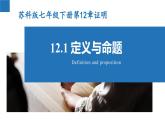 12.1 定义与命题（课件）-2022-2023学年七年级数学下册同步精品课堂（苏科版）