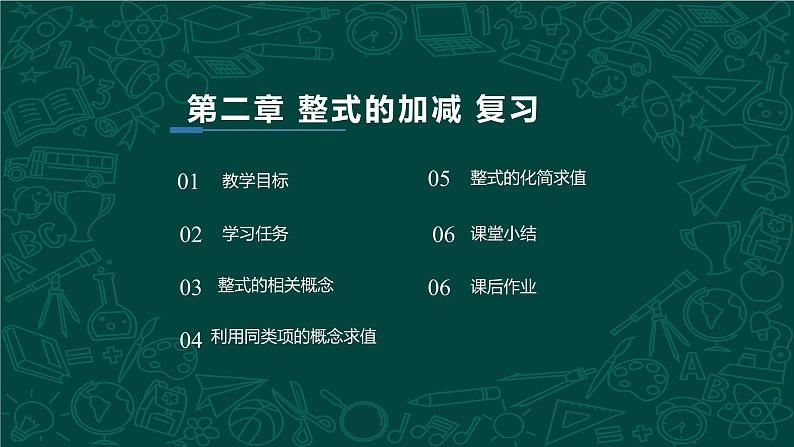 第二章 整式的加减（单元复习课件）-2023-2024学年七年级数学上册同步精品课堂（人教版）第2页