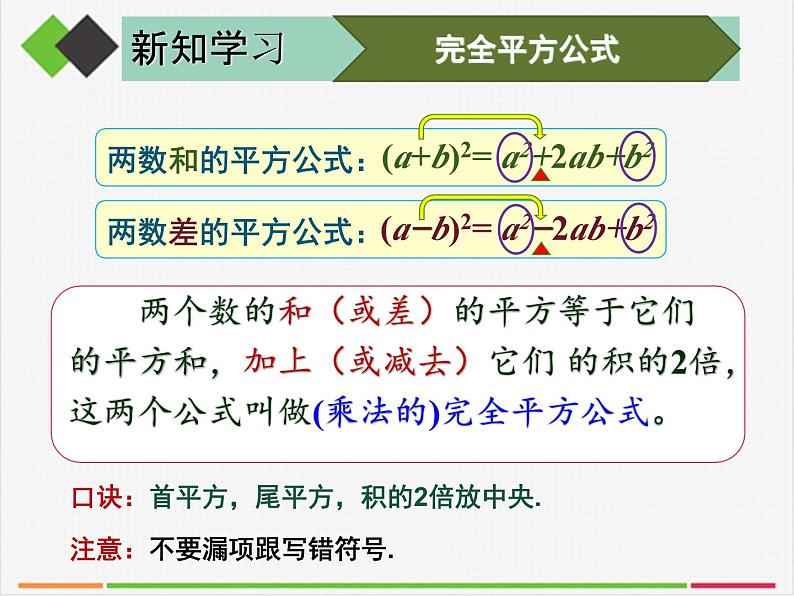 《完全平方公式》PPT课件4-八年级上册数学人教版(1)第5页