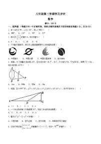 河南省开封市尉氏县镇级联考2022-2023学年八年级下学期+数学6月学情评价试题