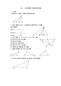 人教版八年级上册11.1.2 三角形的高、中线与角平分线课后测评