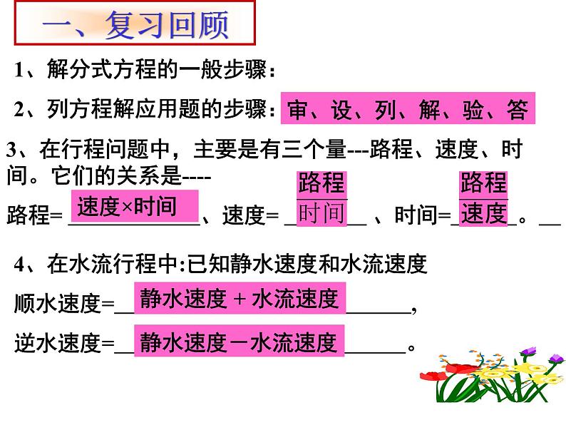 《列分式方程解决行程实际问题》PPT课件2-八年级上册数学人教版02