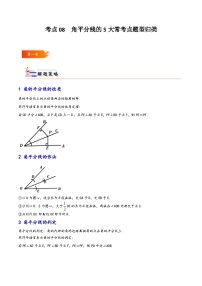 考点08 角平分线的5大常考点题型归类-【考点通关】2023-2024学年八年级数学上册考点归纳与解题策略（人教版）