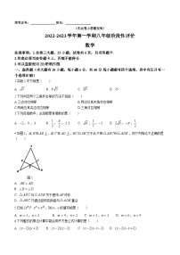 福建省漳州市龙海市港尾中学2022-2023学年八年级上学期期中数学试题(无答案)