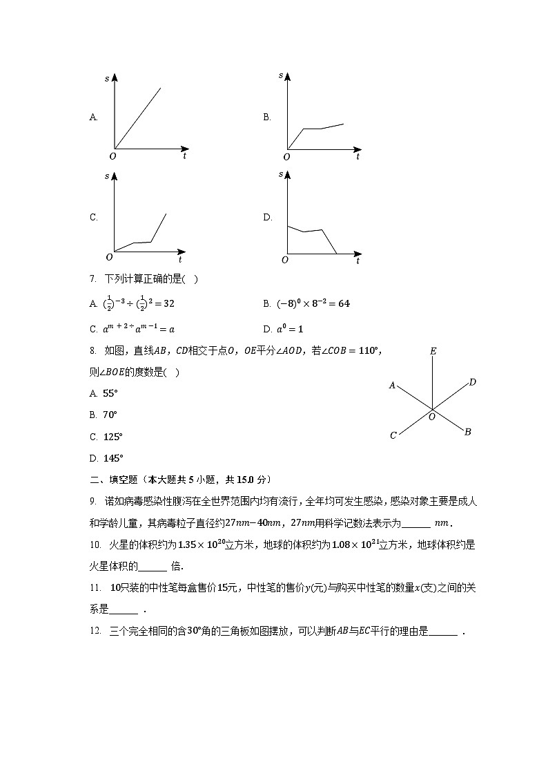 2022-2023学年陕西省宝鸡市陈仓区七年级（下）期中数学试卷（含解析）02