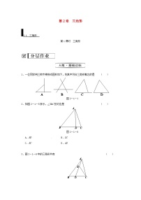 初中数学湘教版八年级上册2.1 三角形课后复习题