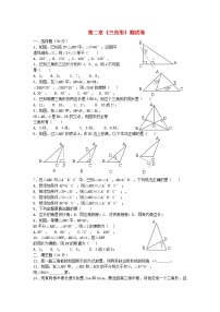 初中数学湘教版八年级上册2.1 三角形精练