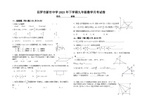湖南省泪罗市新市中学2023-2024学年九年级上学期第一次月考数学试题