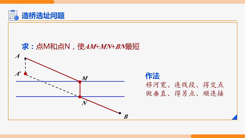 13.4 课题学习最短路径问题第2课时(造桥选址)- 八年级数学上册同步教材配套精品教学课件（人教版）07