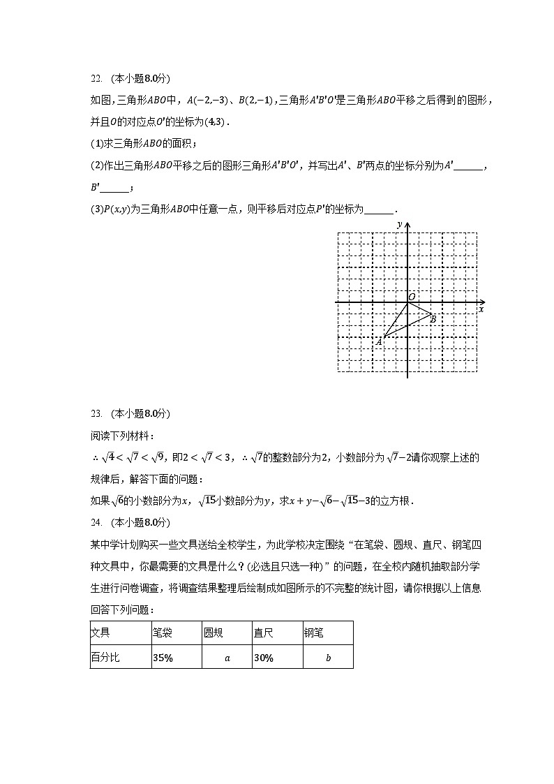 2022-2023学年黑龙江省哈尔滨市通河县七年级（下）期末数学试卷（含解析）03