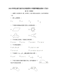 河北省石家庄市多校联考2023届九年级下学期中考模拟数学试卷(含解析)