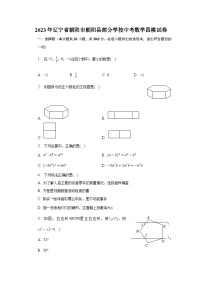 辽宁省朝阳市朝阳县部分学校2023届九年级下学期中考四模数学试卷(含解析)