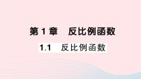 湘教版九年级上册1.1 反比例函数作业ppt课件