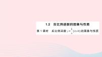 初中数学湘教版九年级上册第1章 反比例函数1.1 反比例函数作业课件ppt