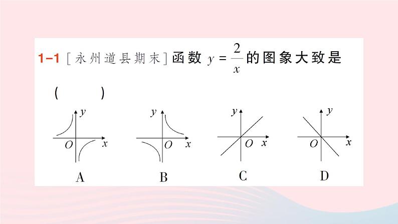 2023九年级数学上册第1章反比例函数1.2反比例函数的图象与性质第1课时反比例函数y=kxk＞0的图象与性质作业课件新版湘教版03