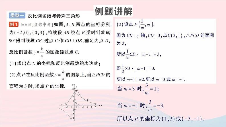 2023九年级数学上册第1章反比例函数专题二反比例函数与几何的综合作业课件新版湘教版04