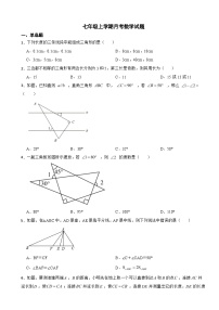 山东省泰安市新泰市2023年七年级上学期月考数学试题(附答案）