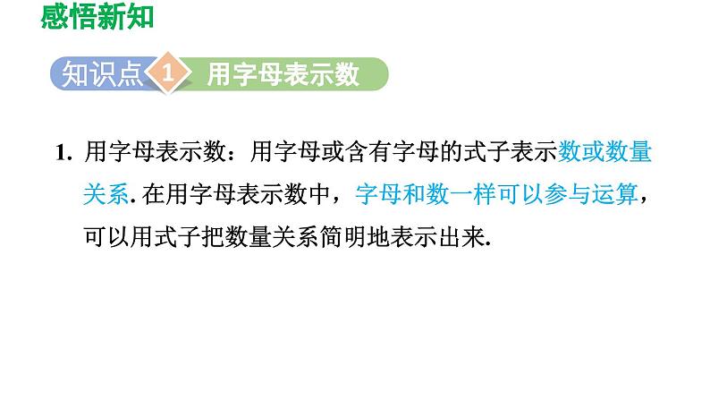 2.1 整式 人教版数学七年级上册导学课件第3页