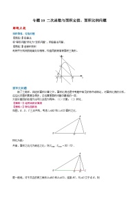 九年级上册数学第22章 二次函数专题10 二次函数与面积定值、面积比例问题