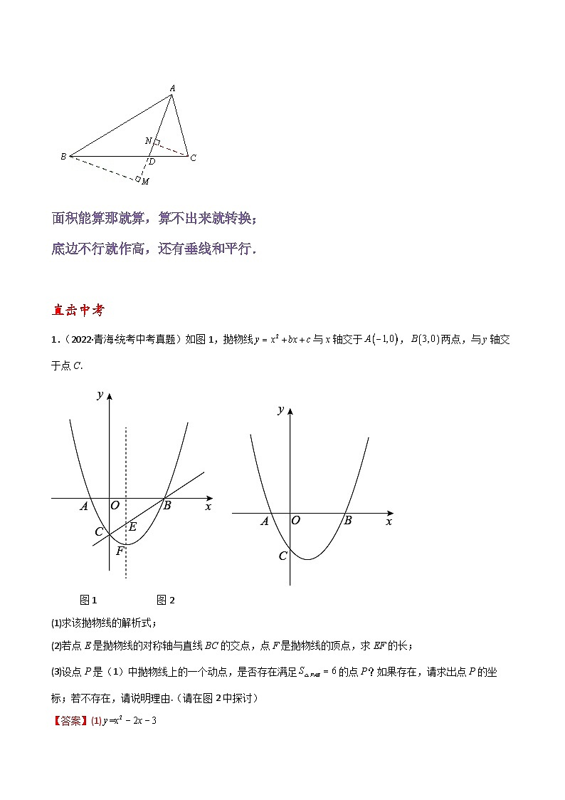 专题10 二次函数与面积定值、面积比例问题（解析版）第3页