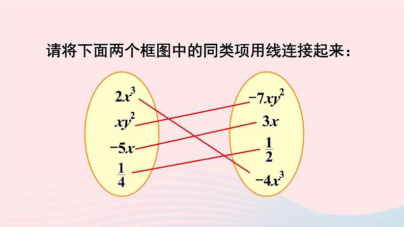 湘教版七上数学第2章代数式2.5整式的加法和减法第1课时合并同类项课件第7页