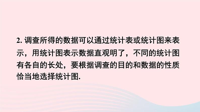 湘教版七上数学第5章数据的收集与统计图章末复习课件05